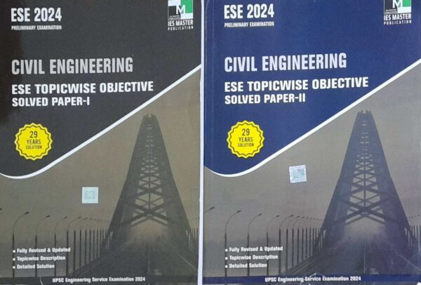 Ese Civil Engineering topicwise Solved Paper-I & Paper - II  2024