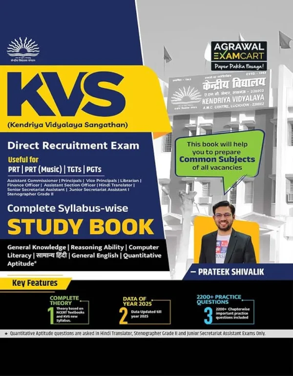 2025 KVS PRT, TGT, PGT Common Subjects Study Guidebook 2025 By Prateek Shivalik