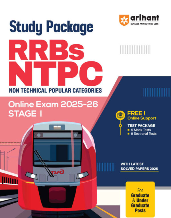RRBs NTPC CBT (Stage I) 2025–26 | Study Package for Graduate & Undergraduate Posts | Chapterwise Theory, Practice MCQs, Mock Tests & Solved Papers | Free Online Mock Tests